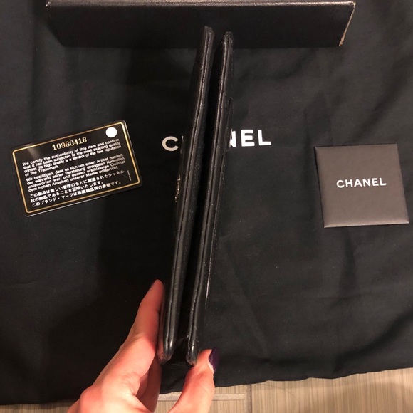 SOLD Chanel Black Quilted Caviar Leather Wallet - Picture 5 of 7